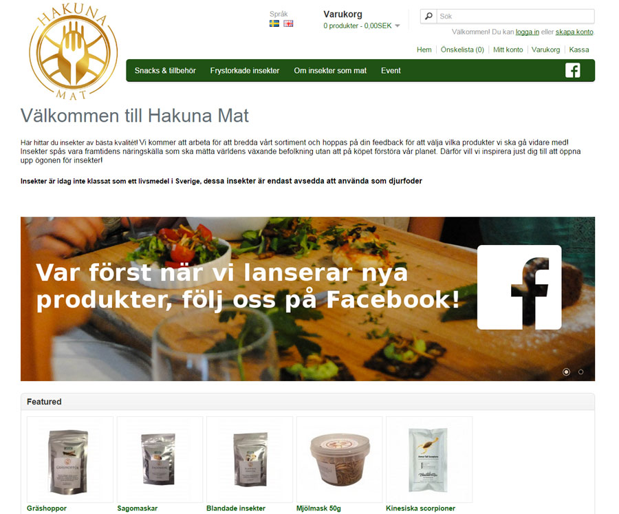 hakunamat - Bug Burger - äta insekter!