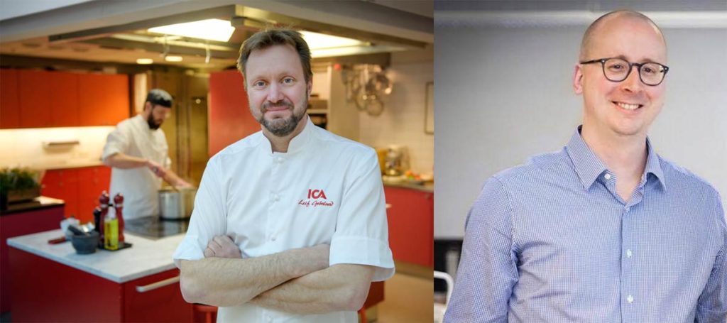Leif Grönlund, Matkreatör ICA och Magnus Dahl på KIT Creative Studio (foto: ICA + Dan Eliasson)