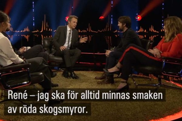 René Redzepi serverar myrpesto hos Skavlan