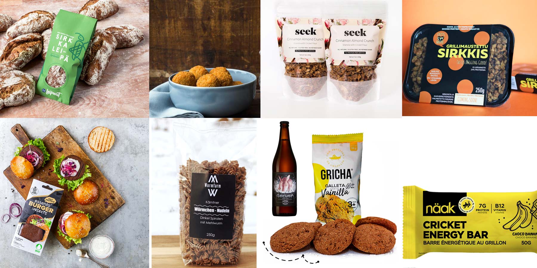 The big list of edible insect products! Bug Burger äta insekter!